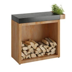 Produits populaires 1 Billot Corten Et Céramique 90 Cm - Ofyr