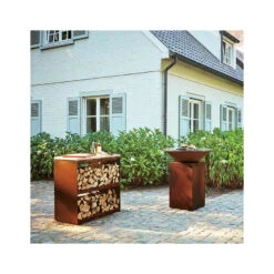 Meuble Dressoir Range-bois Acier Corten - Ofyr -Barbecue Promotion Boutique dessoir ofyr range bois brasero 7430440898852 2