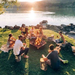 Brasero Corten Triple ⌀120 Cm - Höfats -Barbecue Promotion Boutique hofats triple 120 cm 4260447330443 3