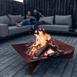 Brasero Corten Triple ⌀120 Cm - Höfats -Barbecue Promotion Boutique hofats triple 120 cm 4260447330443 4