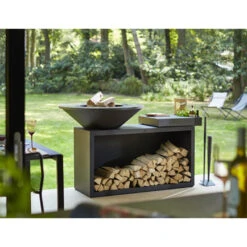 Brasero OFYR Island Noir 100 Céramique + Housse -Barbecue Promotion Boutique island noir 100 100 ceramique gris fonce 2020000019985 3