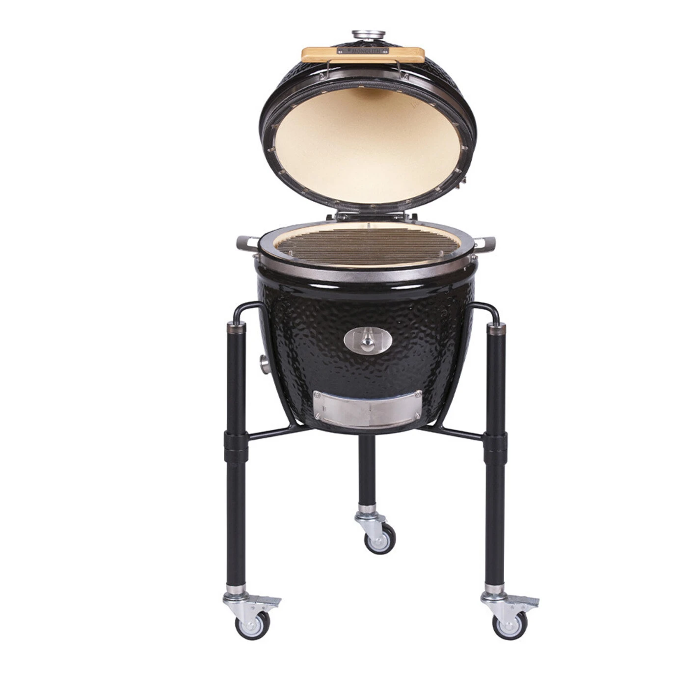 Barbecue Kamado JUNIOR Pro 2.0 Noir + Chariot - Monolith* 2 Barbecue Kamado JUNIOR Pro 2.0 Noir + Chariot - Monolith* – Image 2