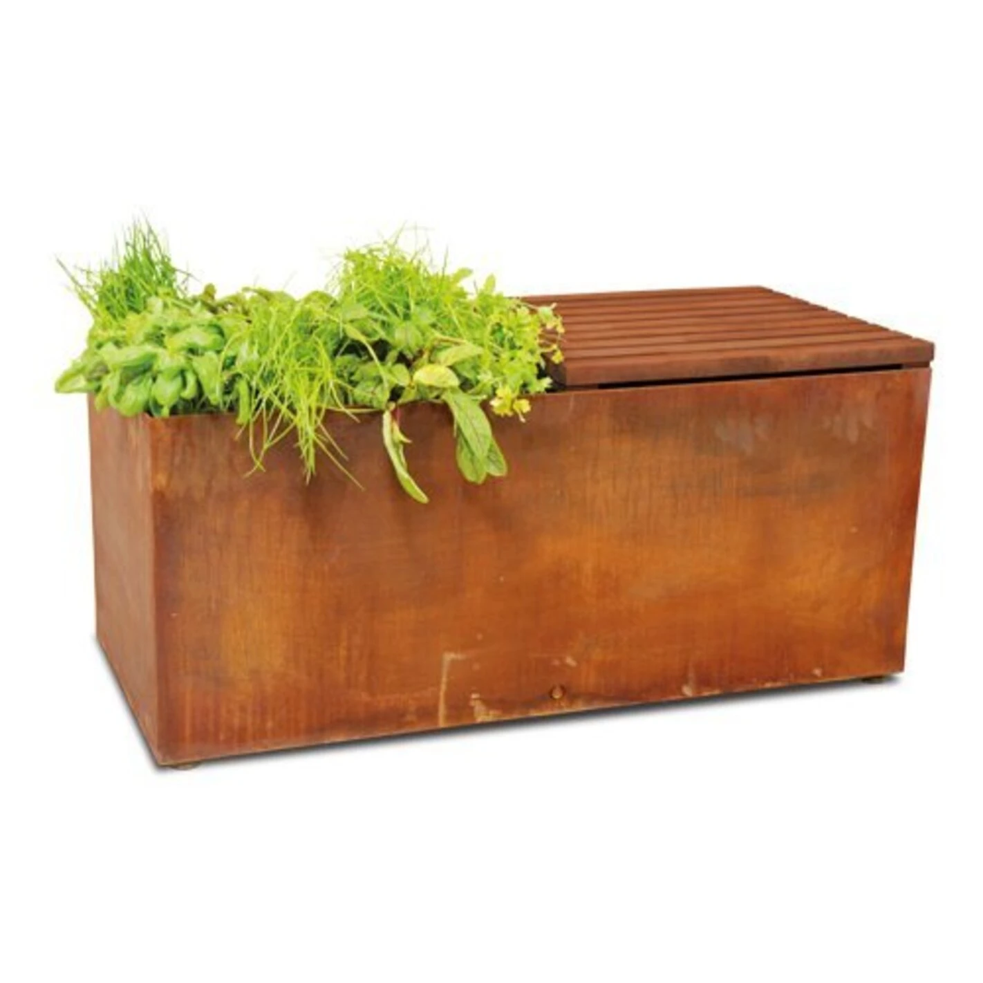 Banc Herb Garden En Acier Corten - Ofyr 1 Banc Herb Garden En Acier Corten - Ofyr