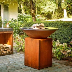 Brasero Corten Classic 100 - Ofyr -Barbecue Promotion Boutique ofyr classic brasero plancha corten 3291081336219 4