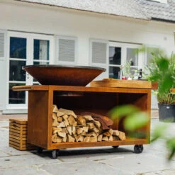 Brasero Plancha Island Corten PRO 100 Bois De Teck + Housse - Ofyr 10 Brasero Plancha Island Corten PRO 100 Bois De Teck + Housse - Ofyr -Barbecue Promotion Boutique ofyr island pro 100 teck 2020000022121 3