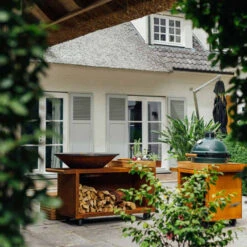 Brasero Plancha Island Corten PRO 100 Bois De Teck + Housse - Ofyr 11 Brasero Plancha Island Corten PRO 100 Bois De Teck + Housse - Ofyr -Barbecue Promotion Boutique ofyr island pro 100 teck 2020000022121 4