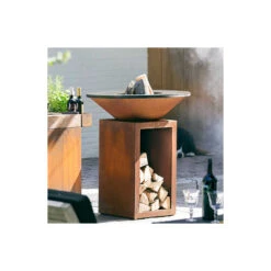 Pack Brasero Storage 85 Corten + Couvercle - OFYR -Barbecue Promotion Boutique pack brasero plancha storage 85 corten couvercle 2020000033691 2