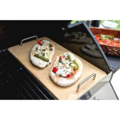 Pierre à Pizza Méridian / Titan Rectangle + Poignées - Cadac -Barbecue Promotion Boutique pierre pizza rectangulaire pour bbq meridian titan cadac 6001773983945 2