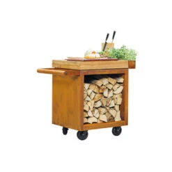 Table De Mise En Place Corten Pro 65 Teck - Ofyr -Barbecue Promotion Boutique table corten pro 65 teck ofyr 2020000022060 2