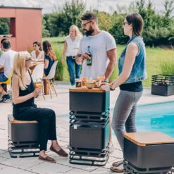 Tablette Pour Brasero Cube En Bambou - Höfats 15 Tablette Pour Brasero Cube En Bambou - Höfats -Barbecue Promotion Boutique tablette bambou cube hofats 4260447330146 7